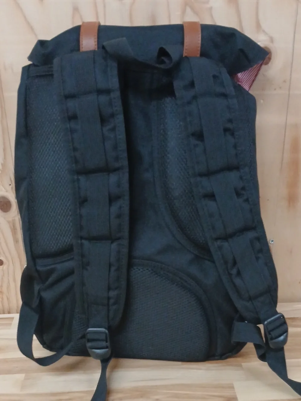 Herschel Supply Company Black Laptop Backpack with Brown Straps